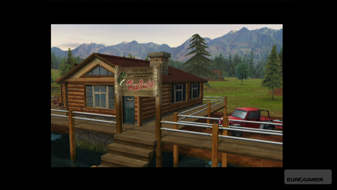 Bass Fishing Desktop Wallpaper Of Video Game