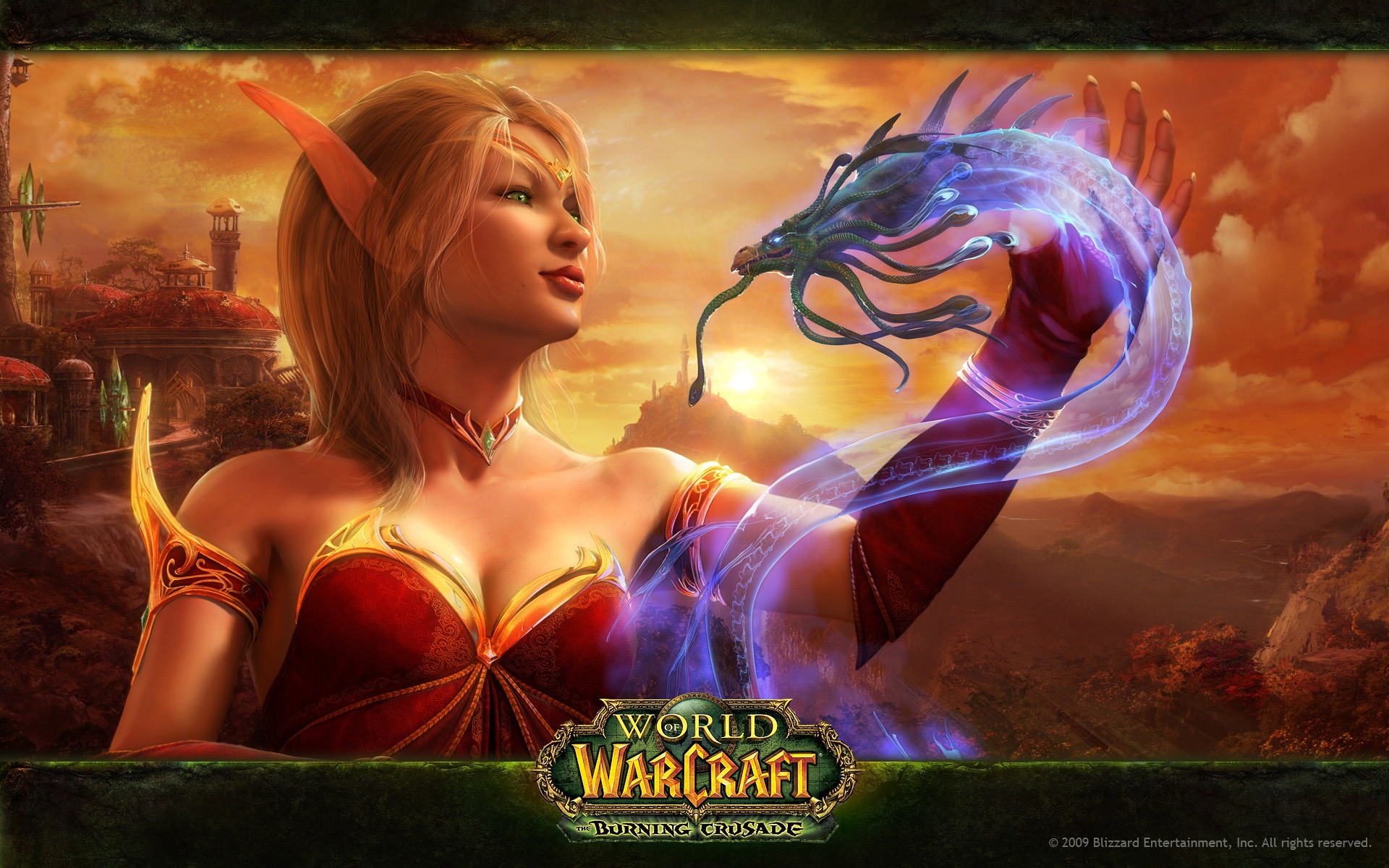 World of Warcraft   Blood Elf Wallpaper