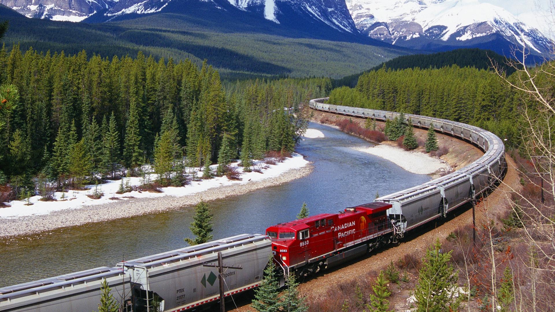 Canada Canadian Pacific Forests Gray Wallpaper