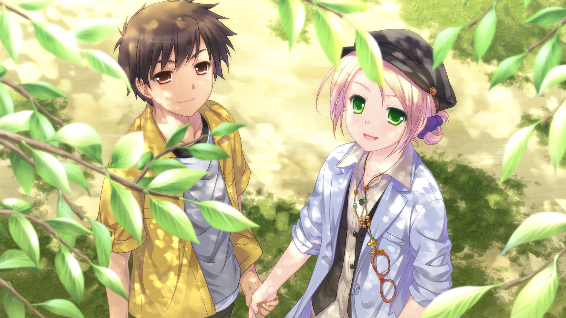 Cute Anime Couple Desktop Wallpaper