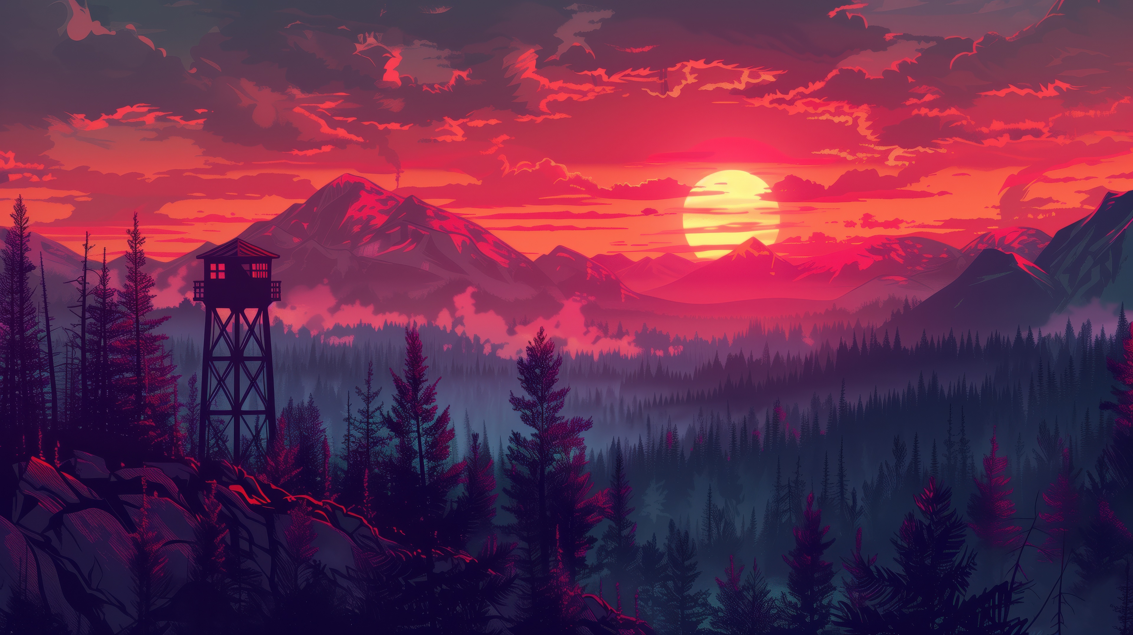 Firewatch The Watchtower Wallpaper HD Games 4k Image