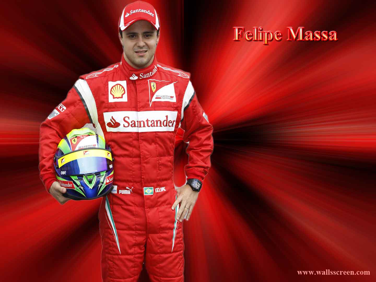 Wallpaper Felipe Massa F1 Scuderia Ferrari