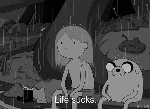 Adventure Time Life Sucks Gif Find Share On Giphy