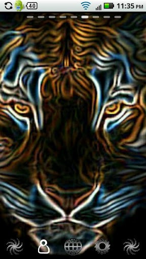 Neon Tiger Face Go Theme App For Android