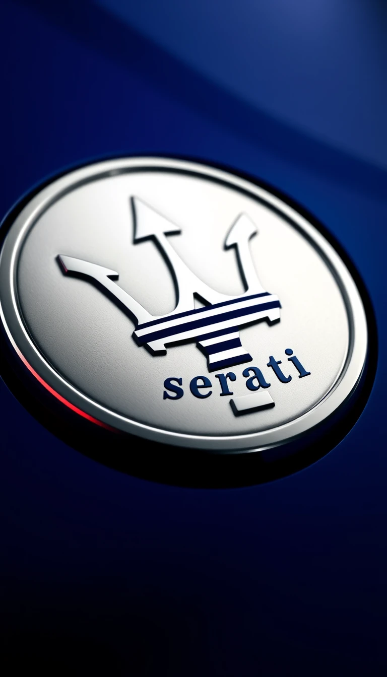 Maserati Logo Phone Wallpaper