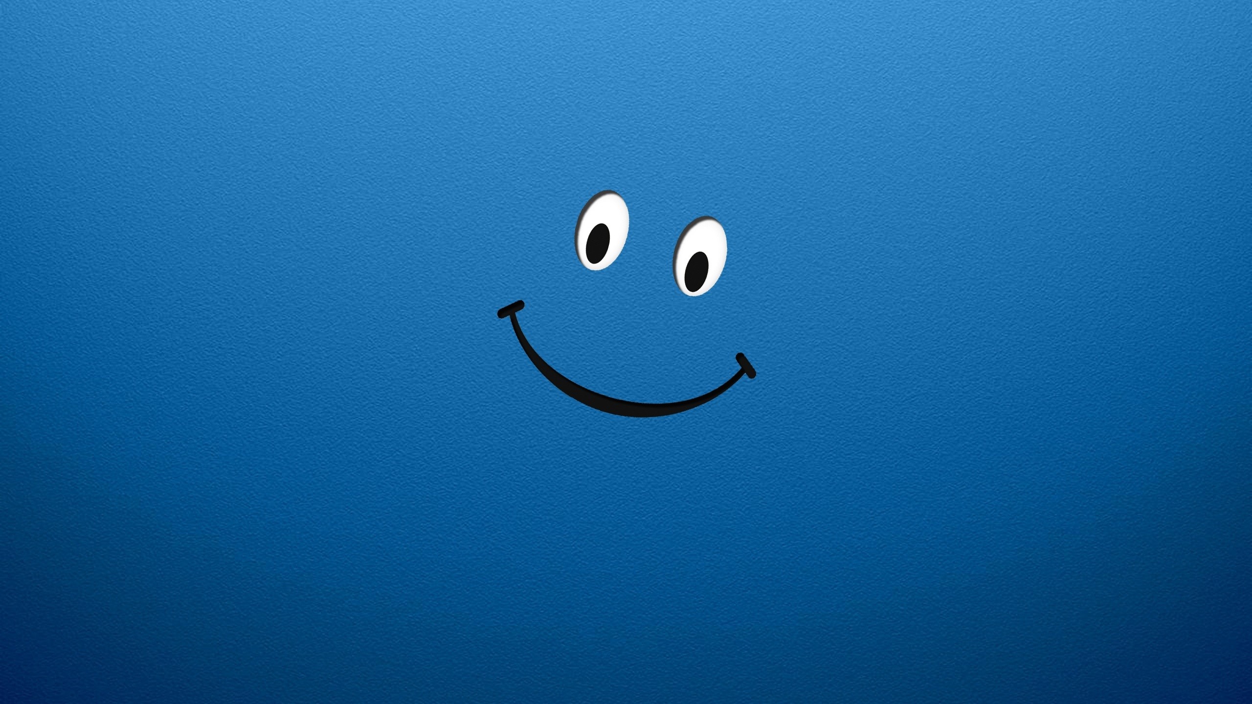 Smiley Face Wallpaper 2560x1440 Smiley Face Smiling Blue Smile