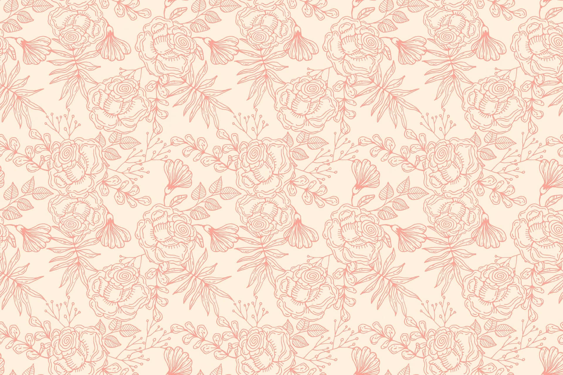 Pink Flowers Aesthetic Wallpaper