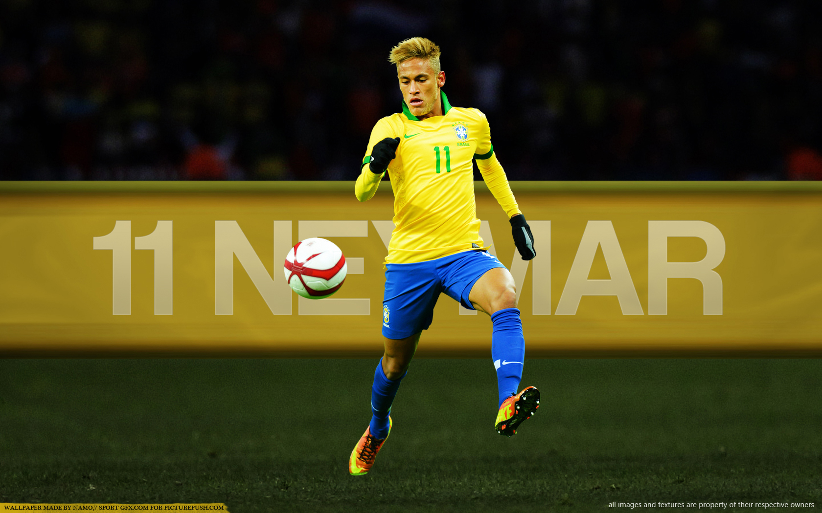 Neymar Brazil Background HD Wallpaper For Desktop