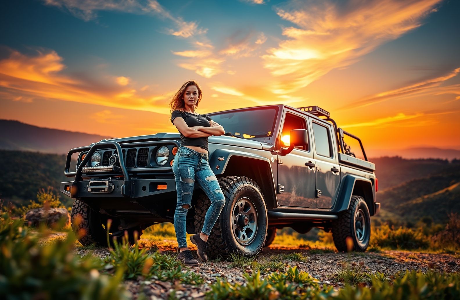 Girls And Trucks Wallpaper