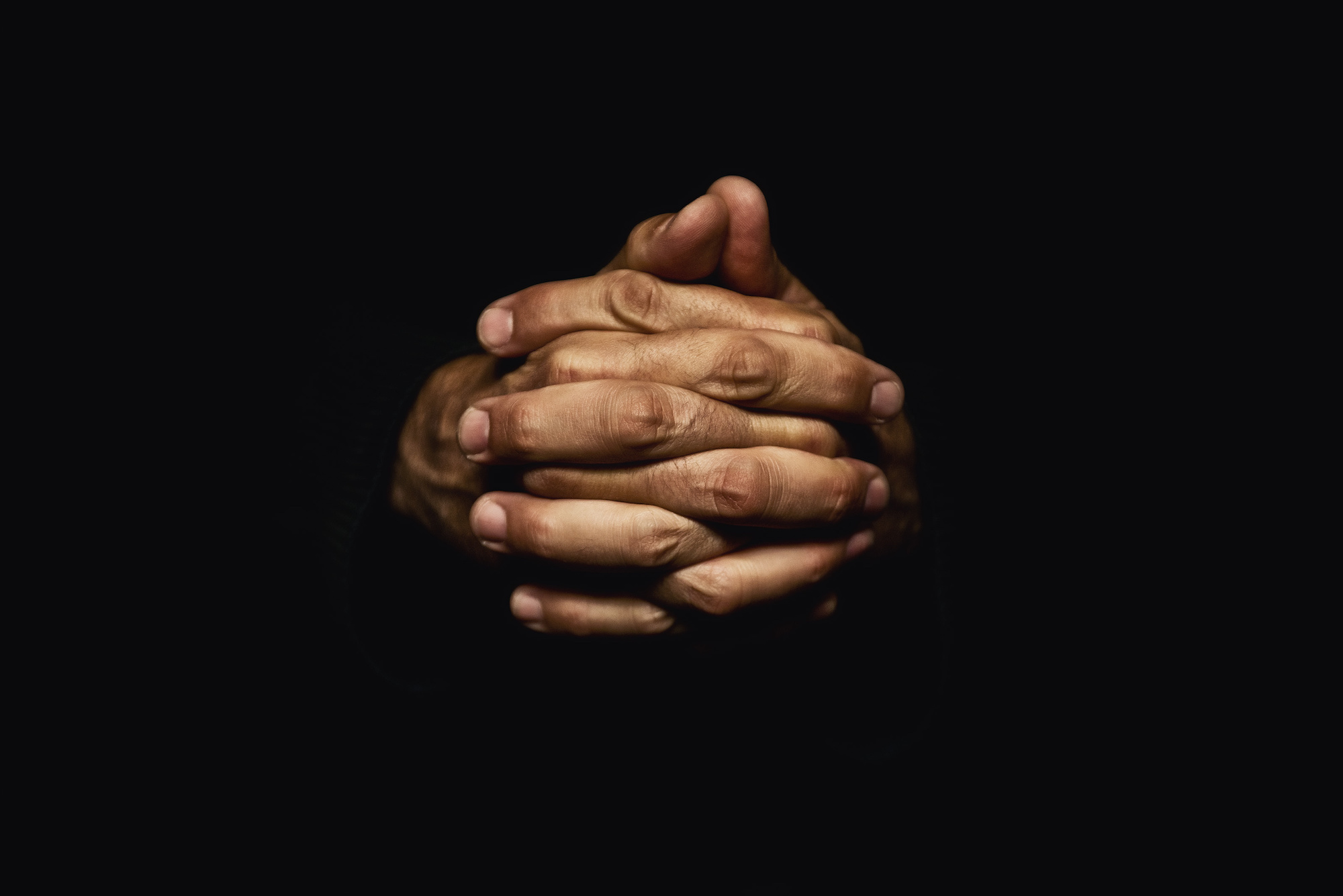 Image Praying Hands Black Background Pc Android iPhone And