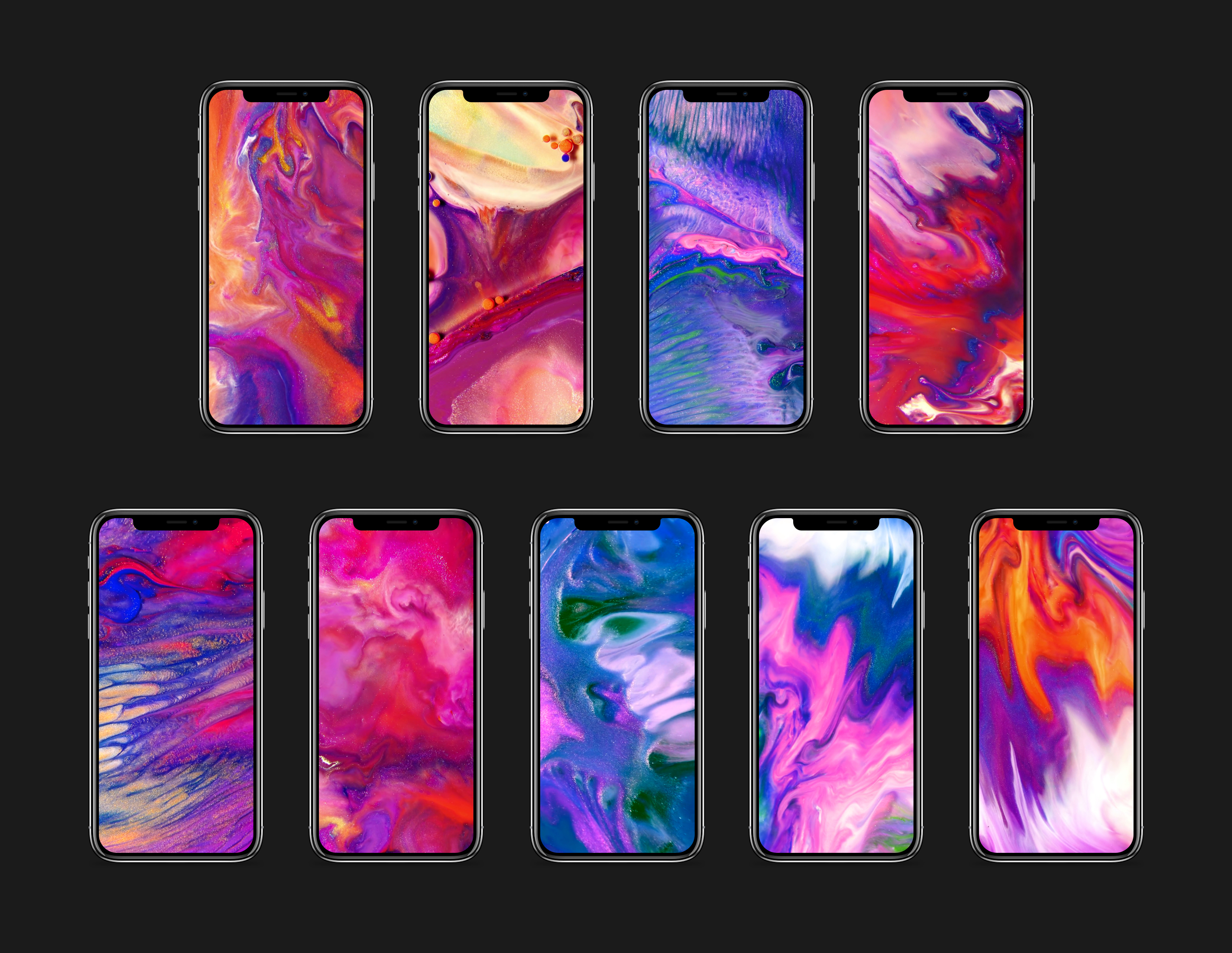 48 Iphone X Multicolor Wallpapers On Wallpapersafari