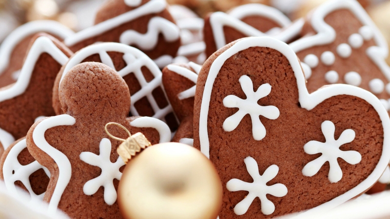 Christmas Gingerbread Man Wallpaper