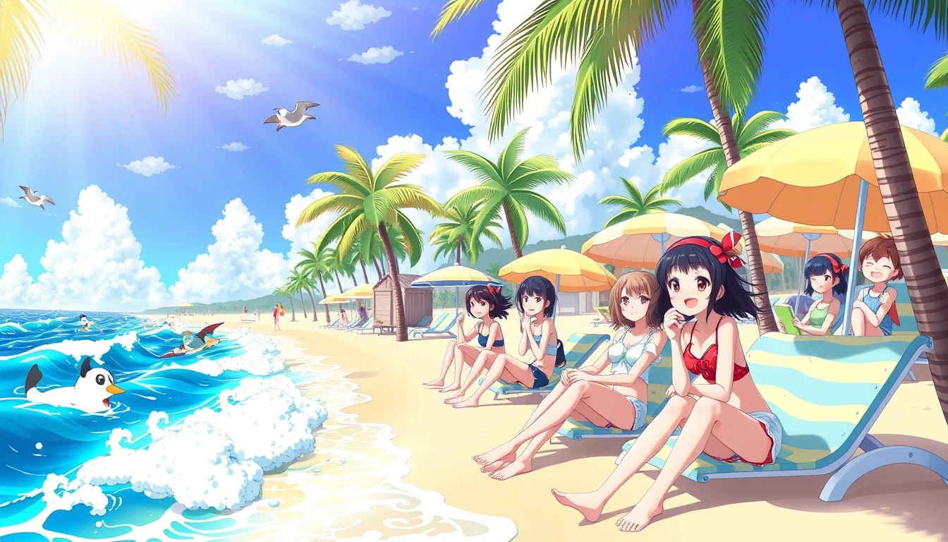 Anime Beach Wallpaper