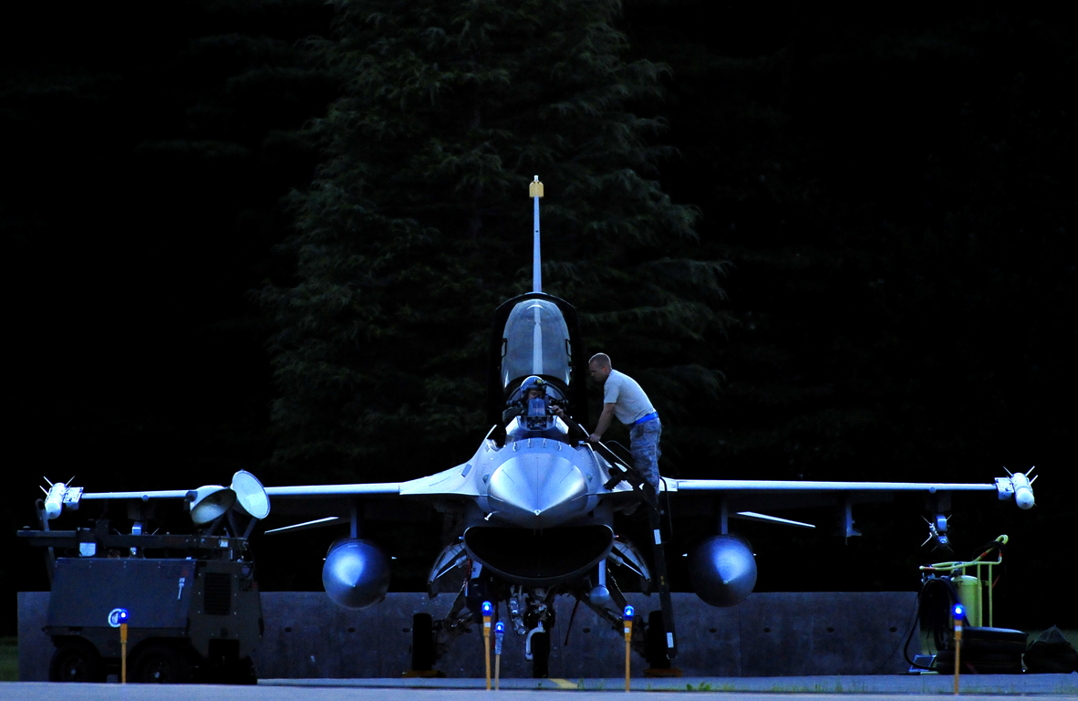 Air Frame An F Fighting Falcon Pilot Prepares For A Night Flight