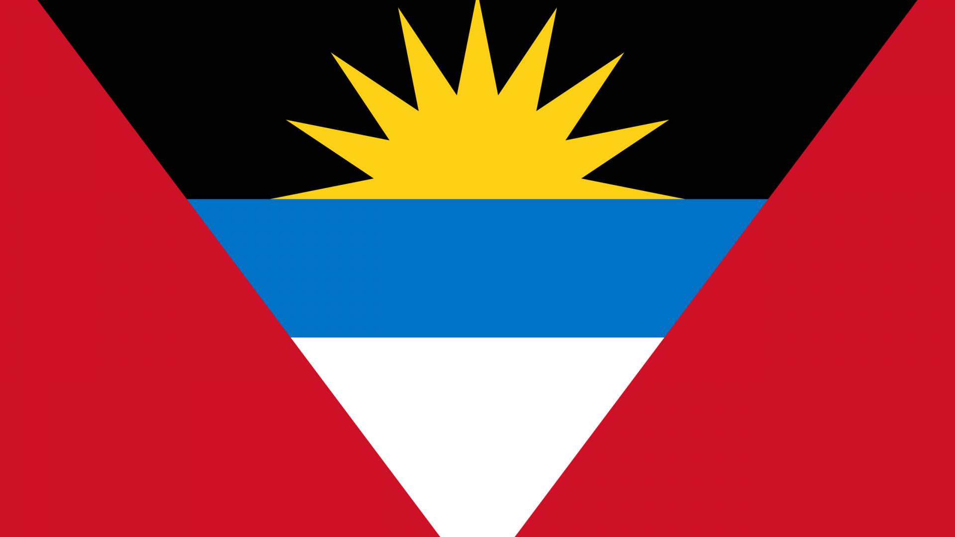 Flag Of Antigua And Barbuda A Symbol Sea Sun Sand