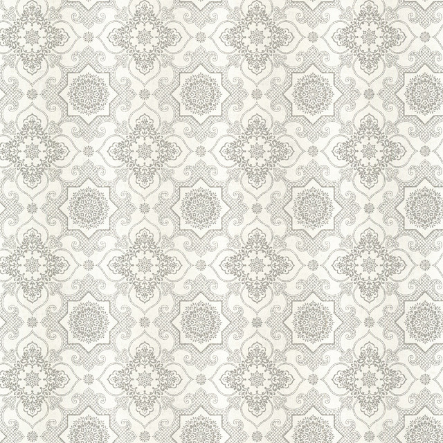 Tendilla Light Grey Lattice Wallpaper Swatch Mediterranean