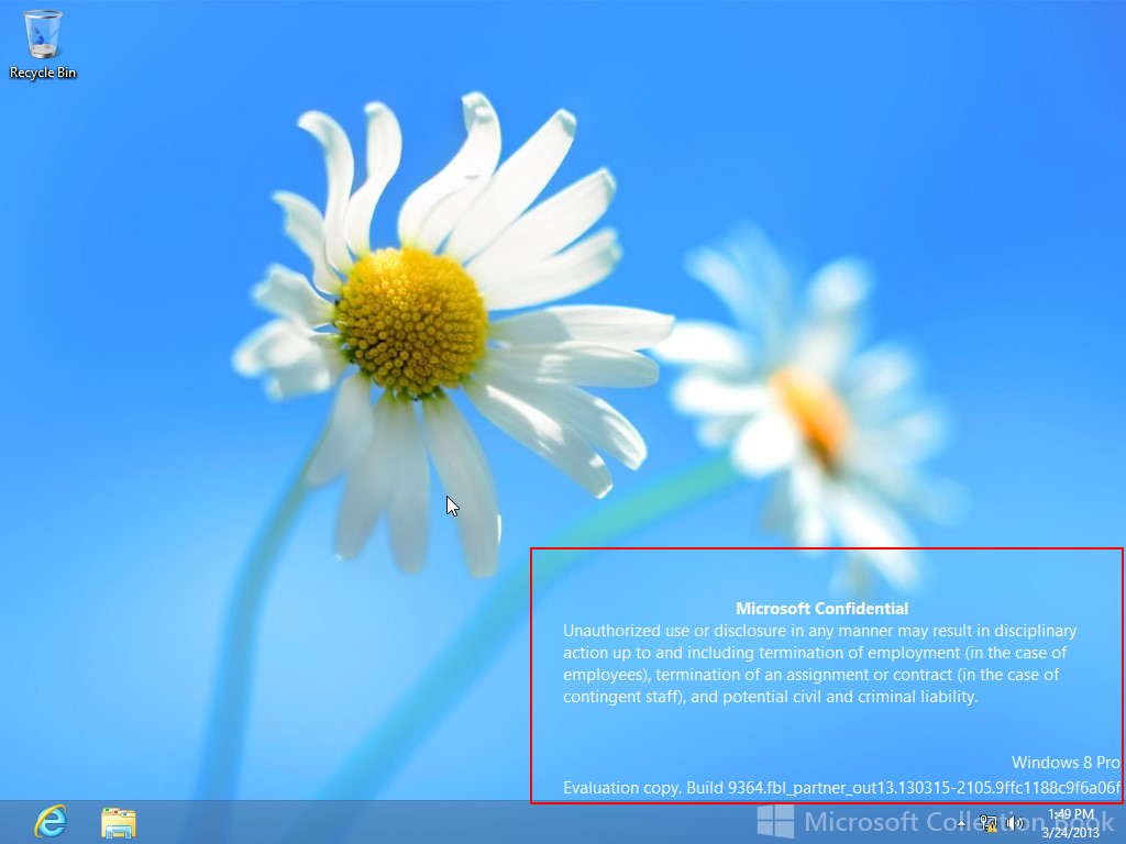 How To Remove Microsoft Confidential Text From Windows Blue Build