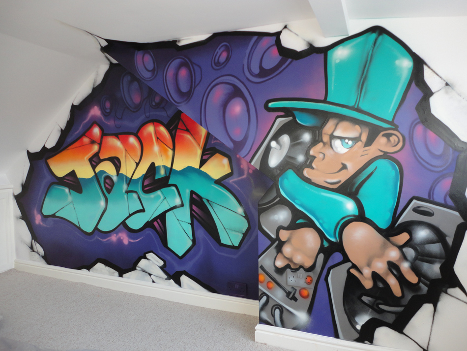 Found For Jack Hiphop Childrens Graffiti Art Bedroom Mural
