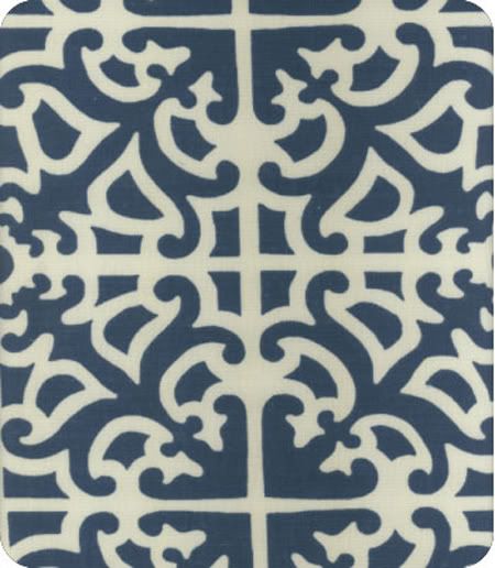Waverly Williamsburg Collection Parterre Porcelain Fabric