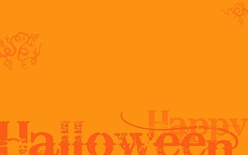 Happy Halloween in Orange   Desktop
