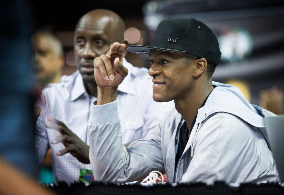 New Kings Point Guard Rajon Rondo Right Waves As He And Ex King