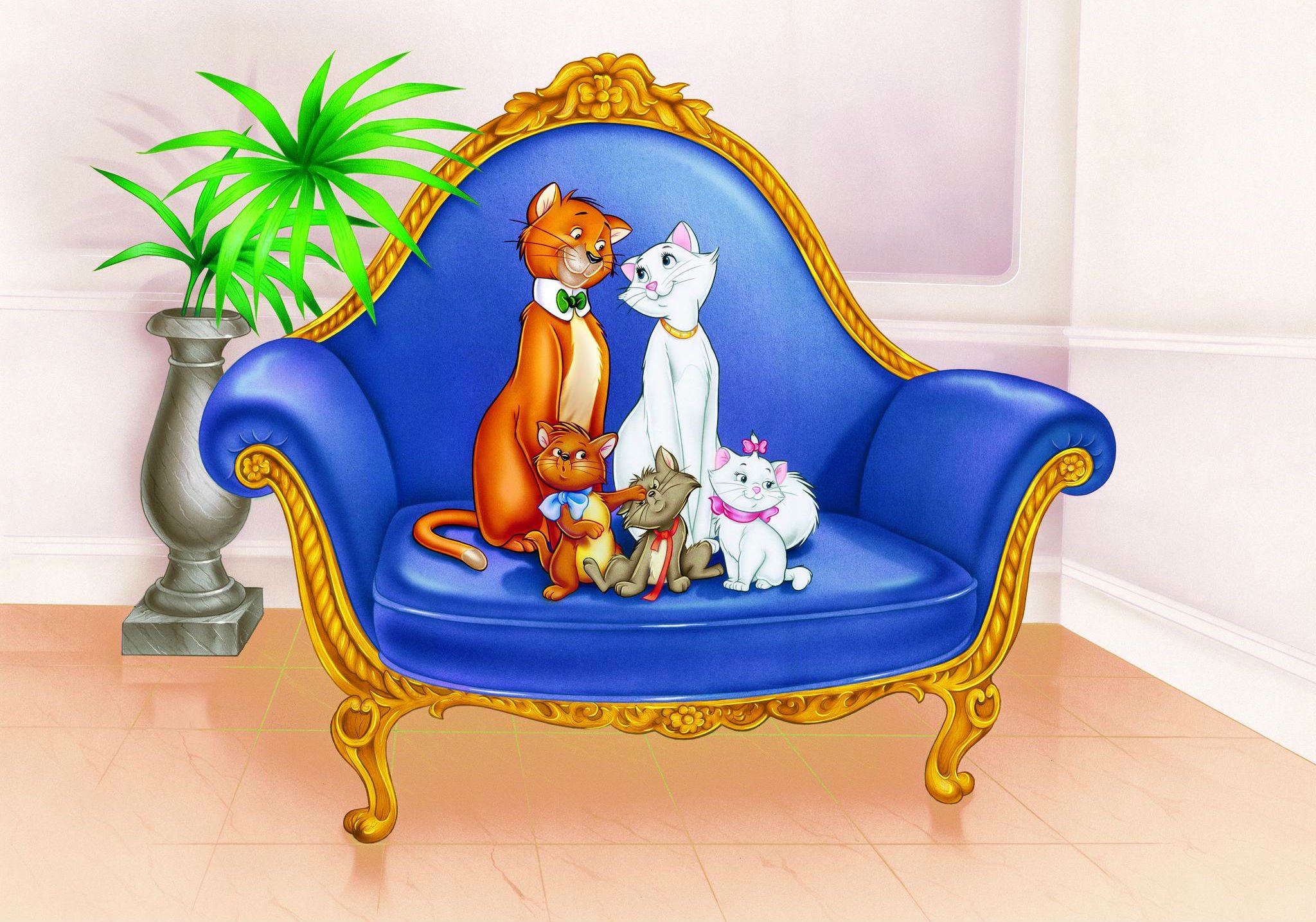 Aristocats Animation Cartoon Cat Cats Family Disney Kitten Wallpaper