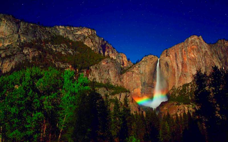 HD Yosemite At Starry Night Wallpaper