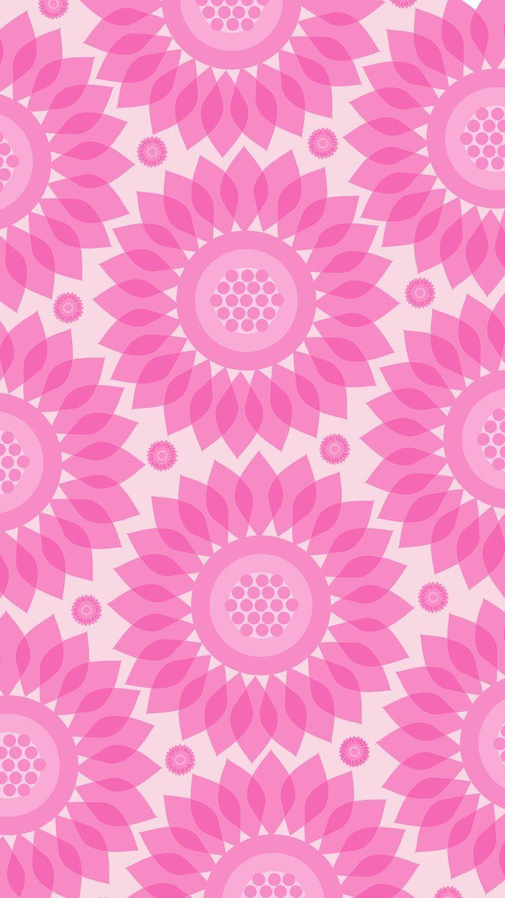 Phone Wallpaper Background Pink Sunflower