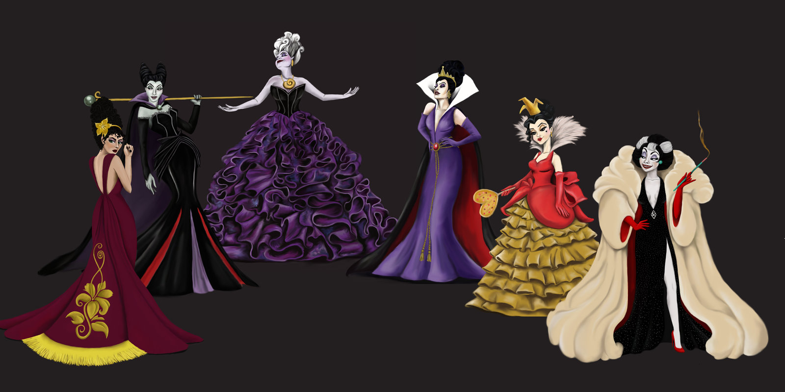 Disney Villains Designer Collection by Katifisen