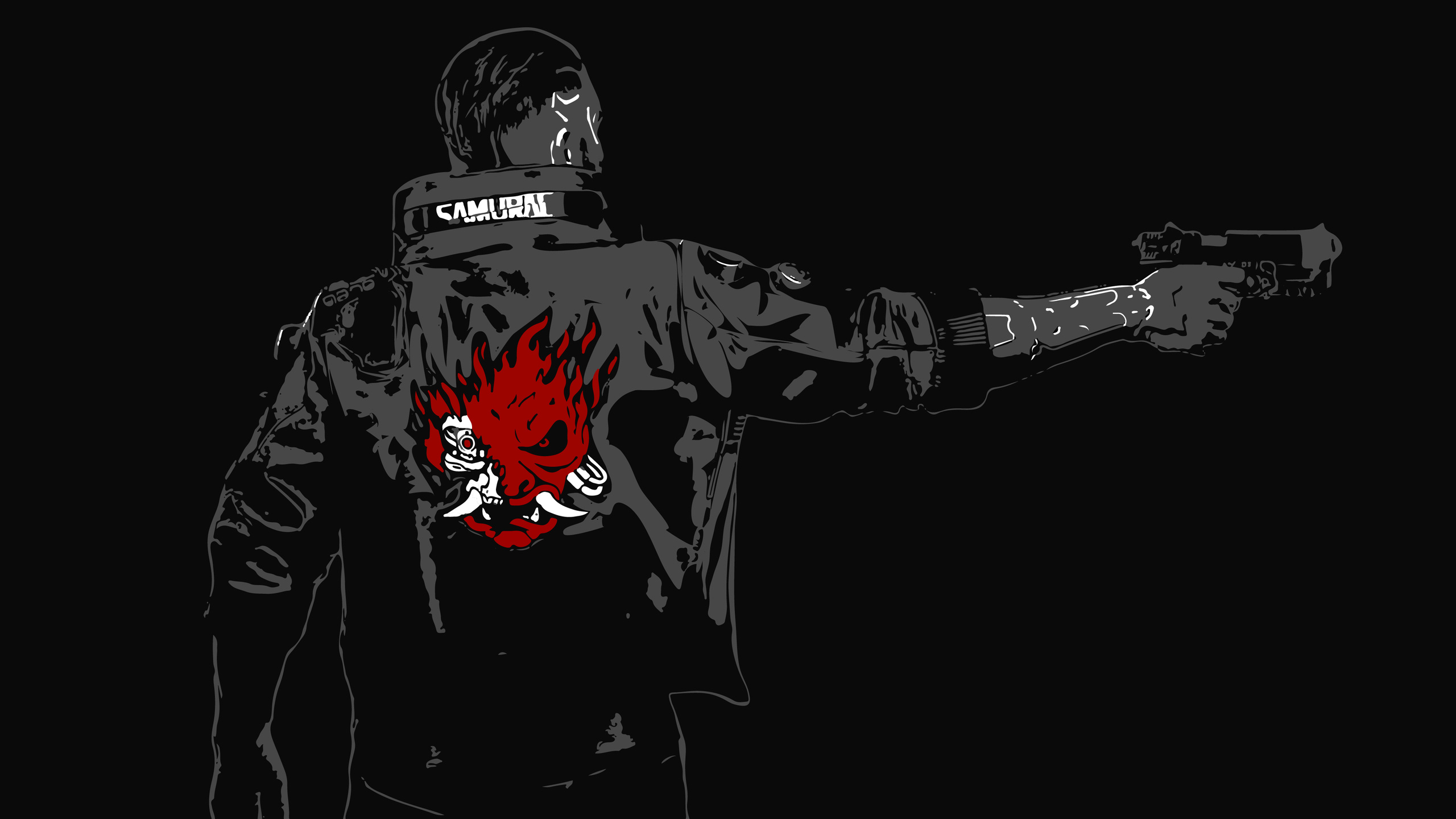 Cyberpunk Samurai 1440p Resolution HD 4k Wallpaper Image Photos