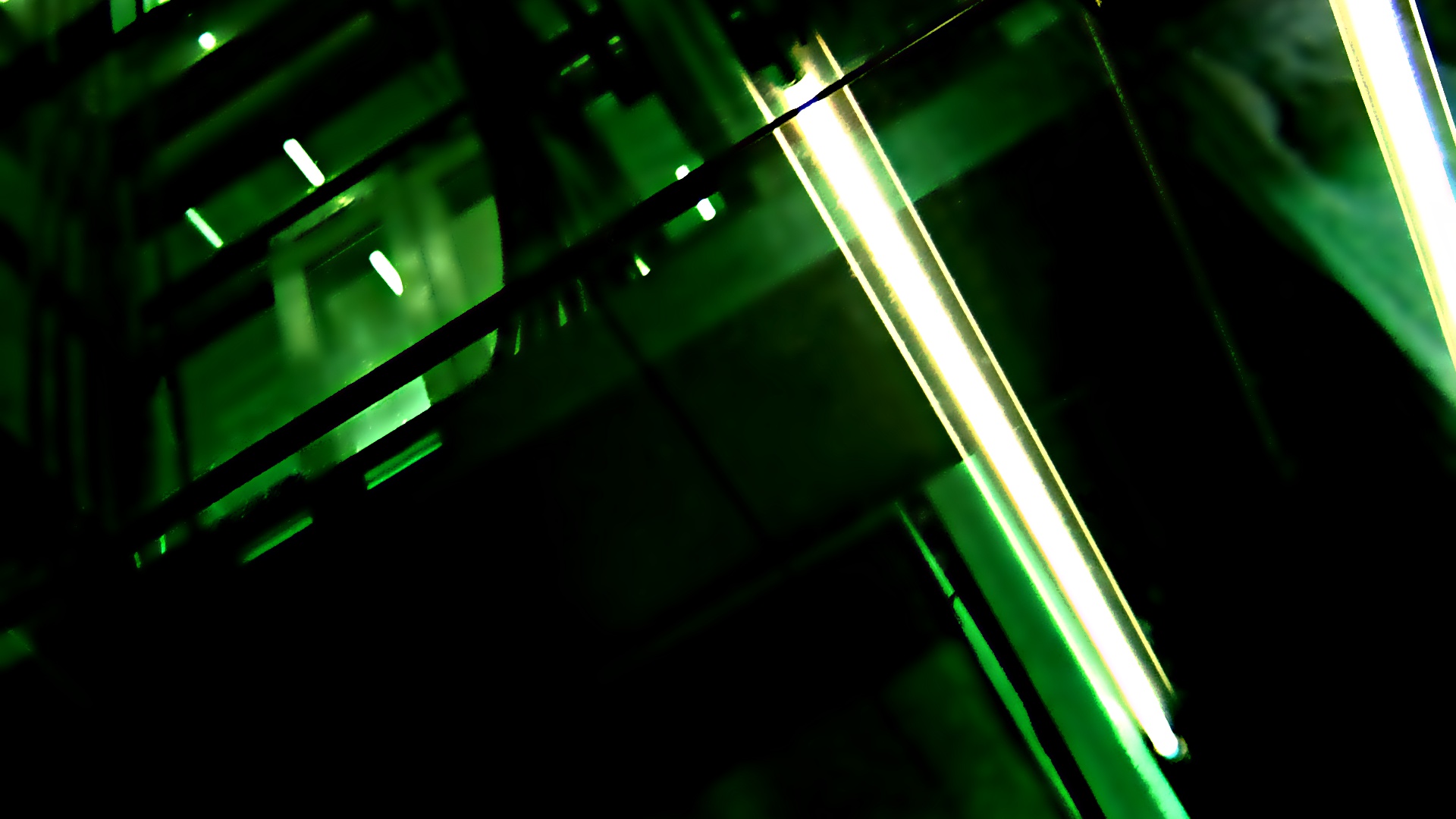 Techno Wallpaper Green Dark Desktop