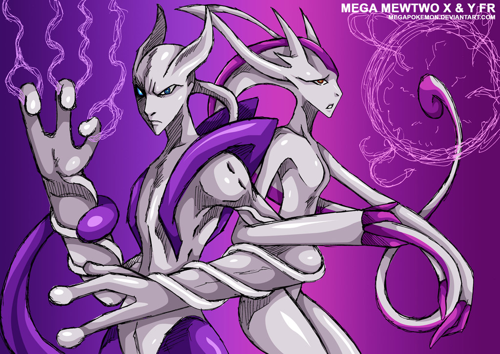 Mega Mewtwo X Y Fr By Megapokemon