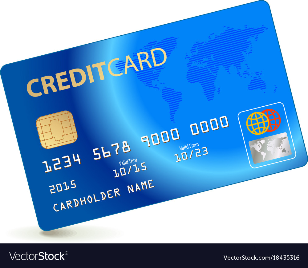 Free download Credit card isolated on white background Vector Image