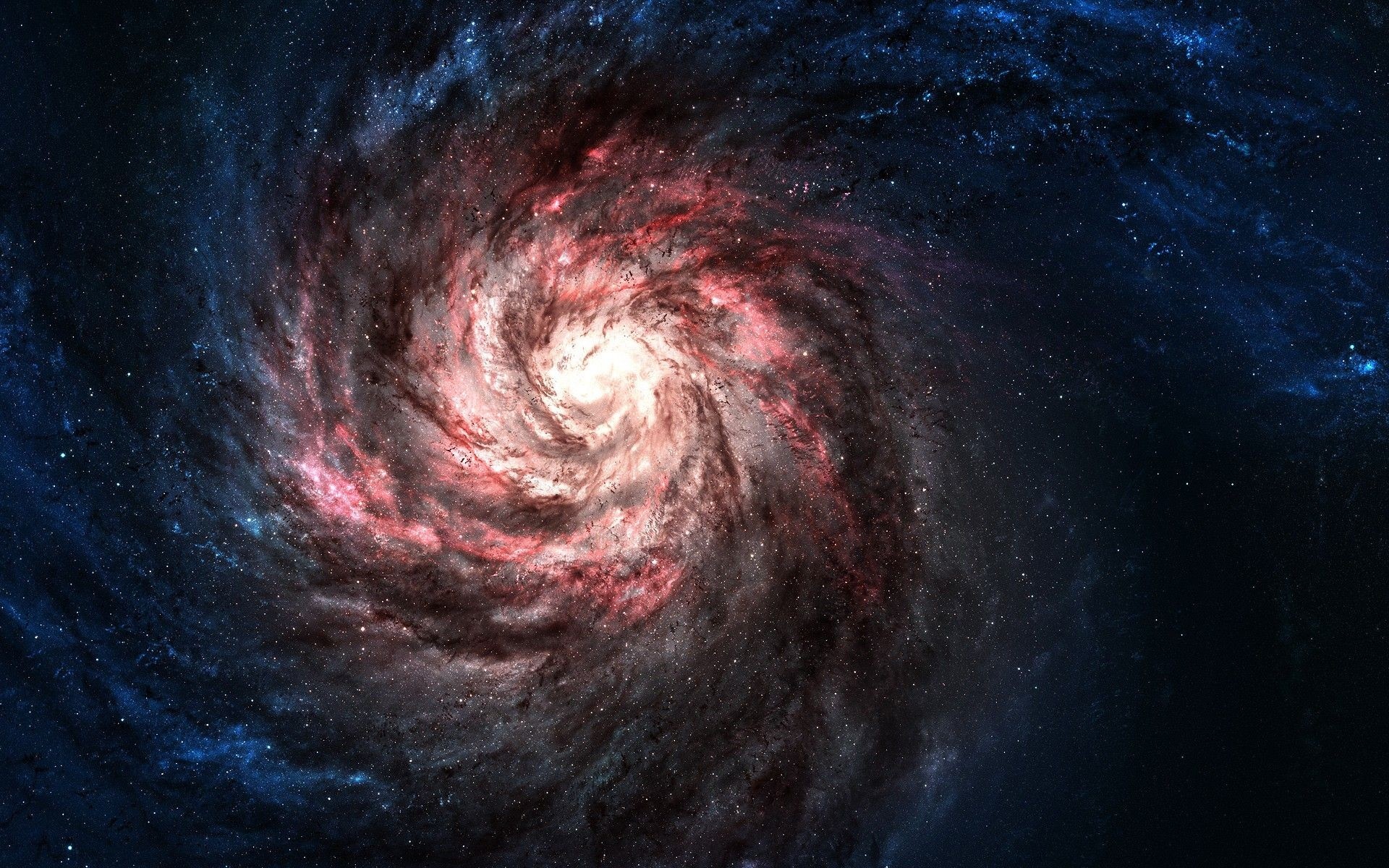 Red Galaxy Universe Wallpaper Resolution