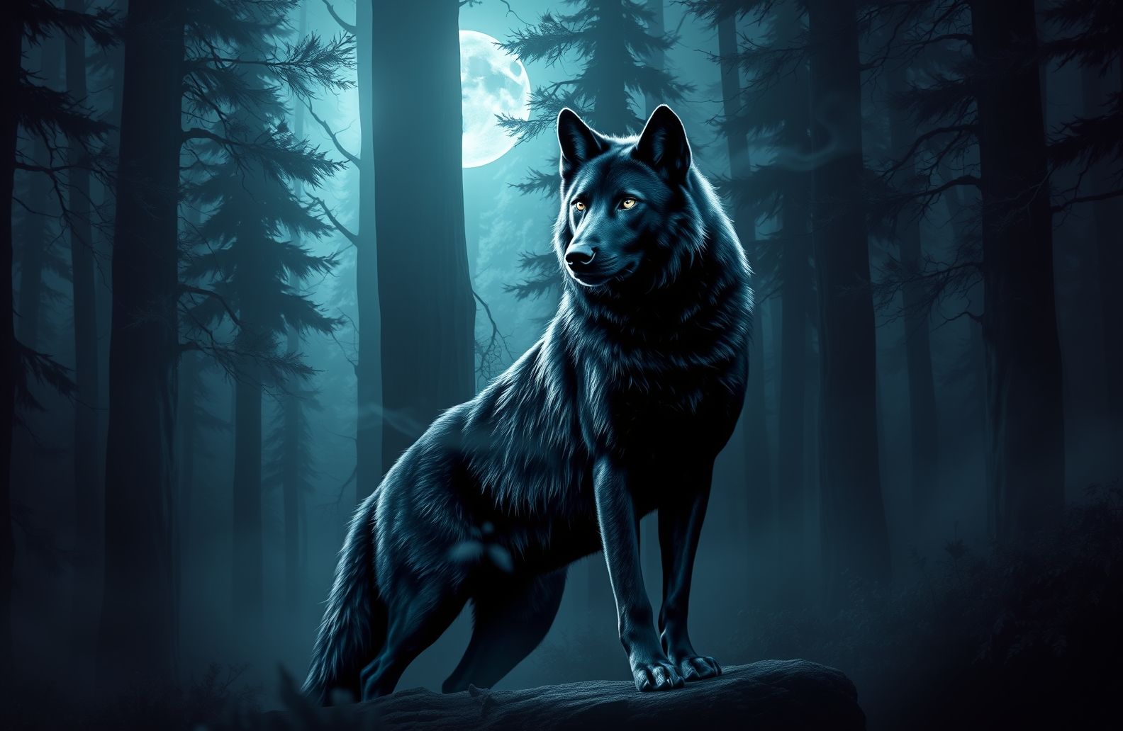 Black Wolf Wallpaper