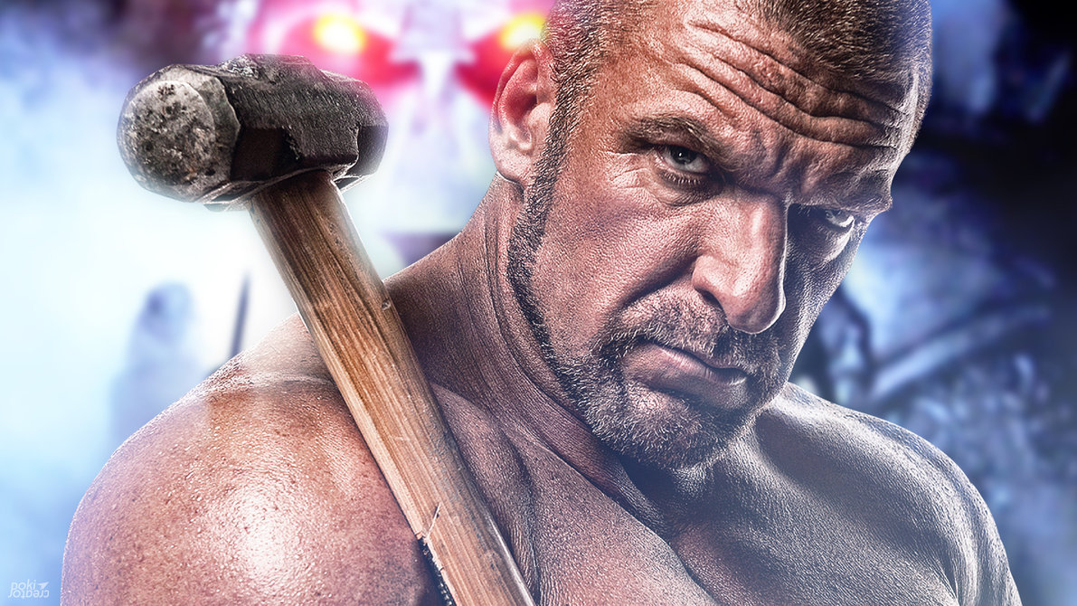 Wallpaper Triple H With Sledgehammer By Vyacheslavpoki On