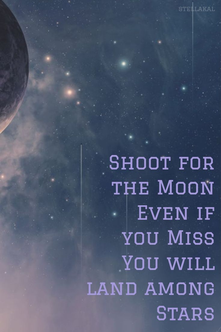 Aim At The Moon Relatable Quotes Wallpaper Profile Picture