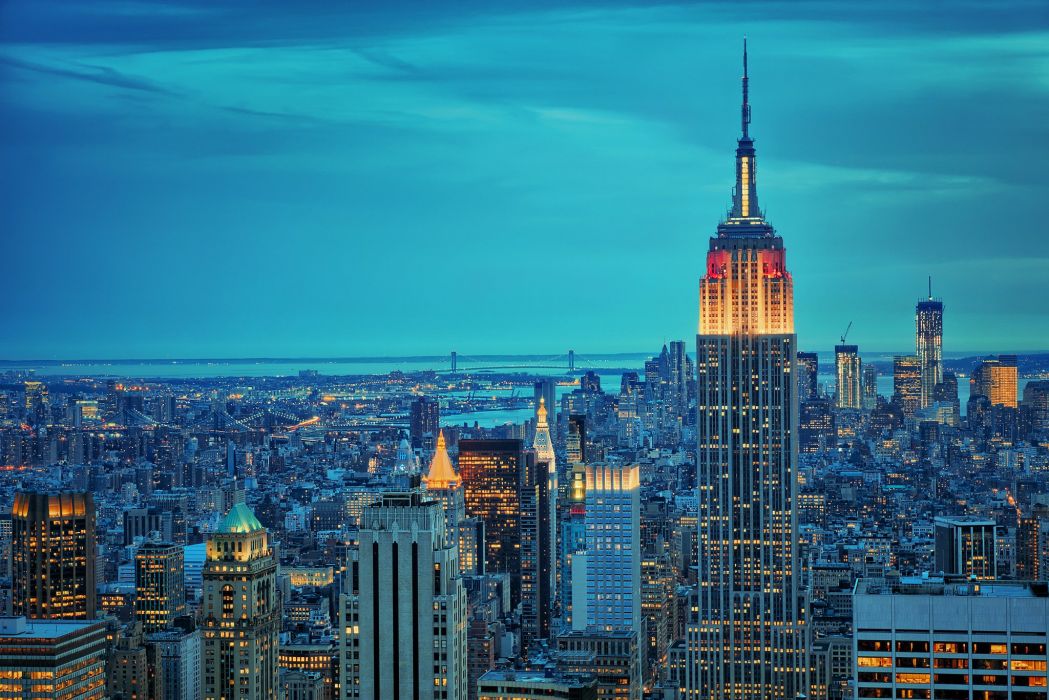 New York Empire State Bulding City Night Wallpaper