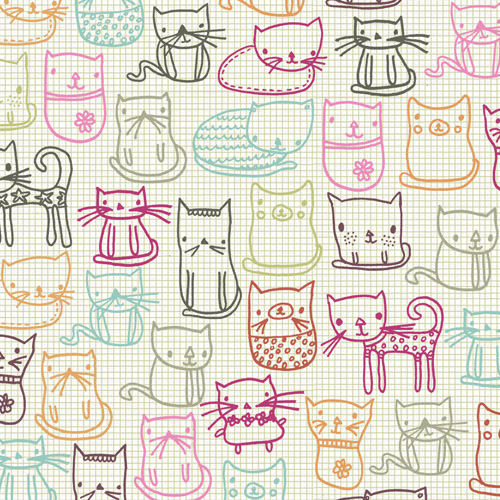 Cats Cat Pattern Doodle Cute