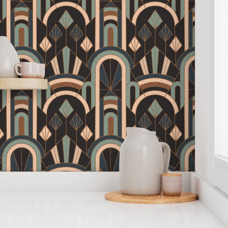 Art Nouveau Theme Wallpaper