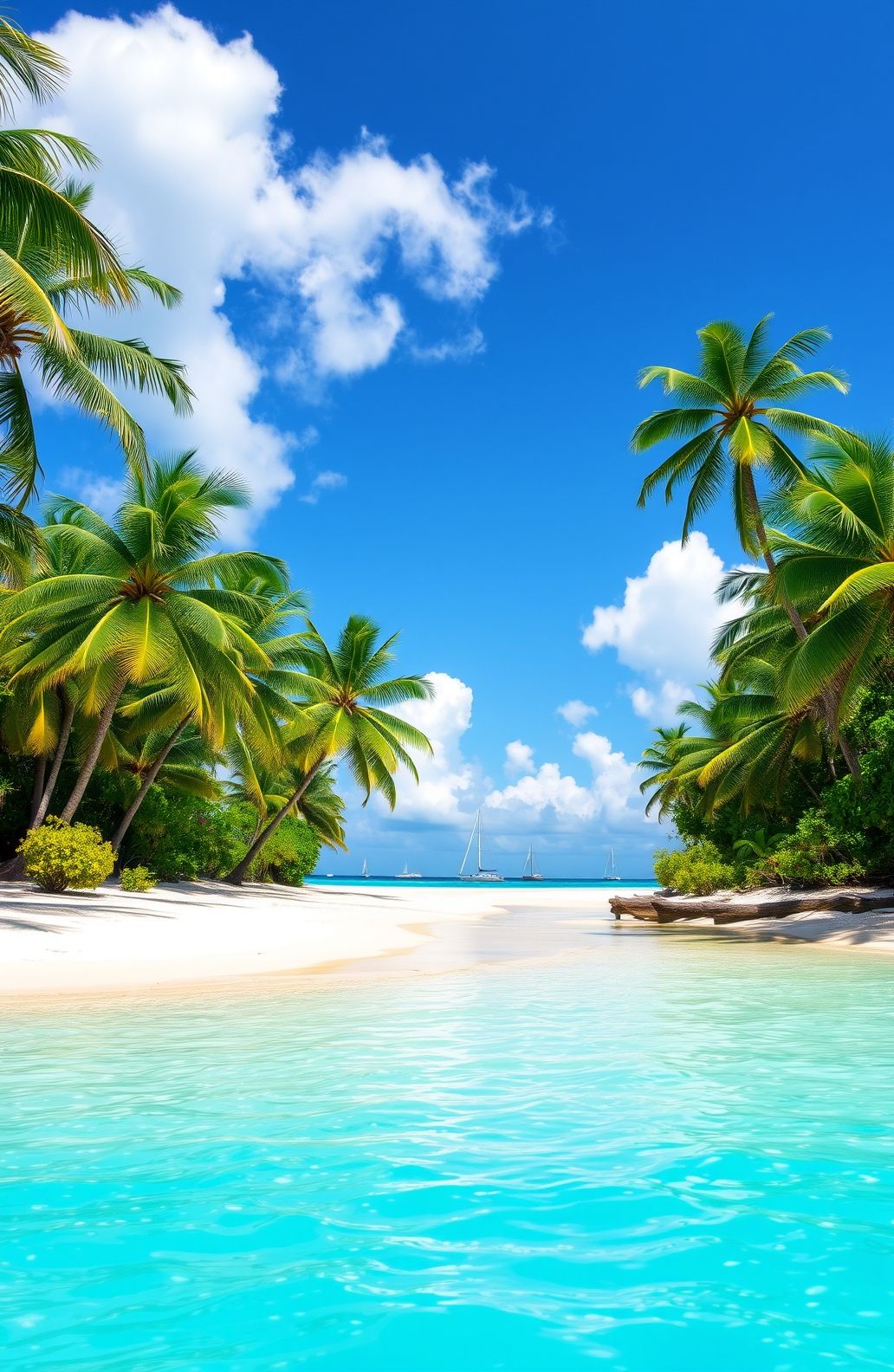 Tropical Island Wallpaper