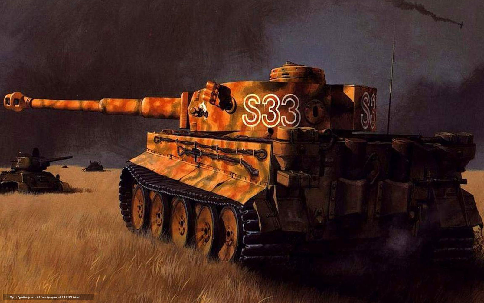 Wallpaper Tiger Tank War Field Desktop In