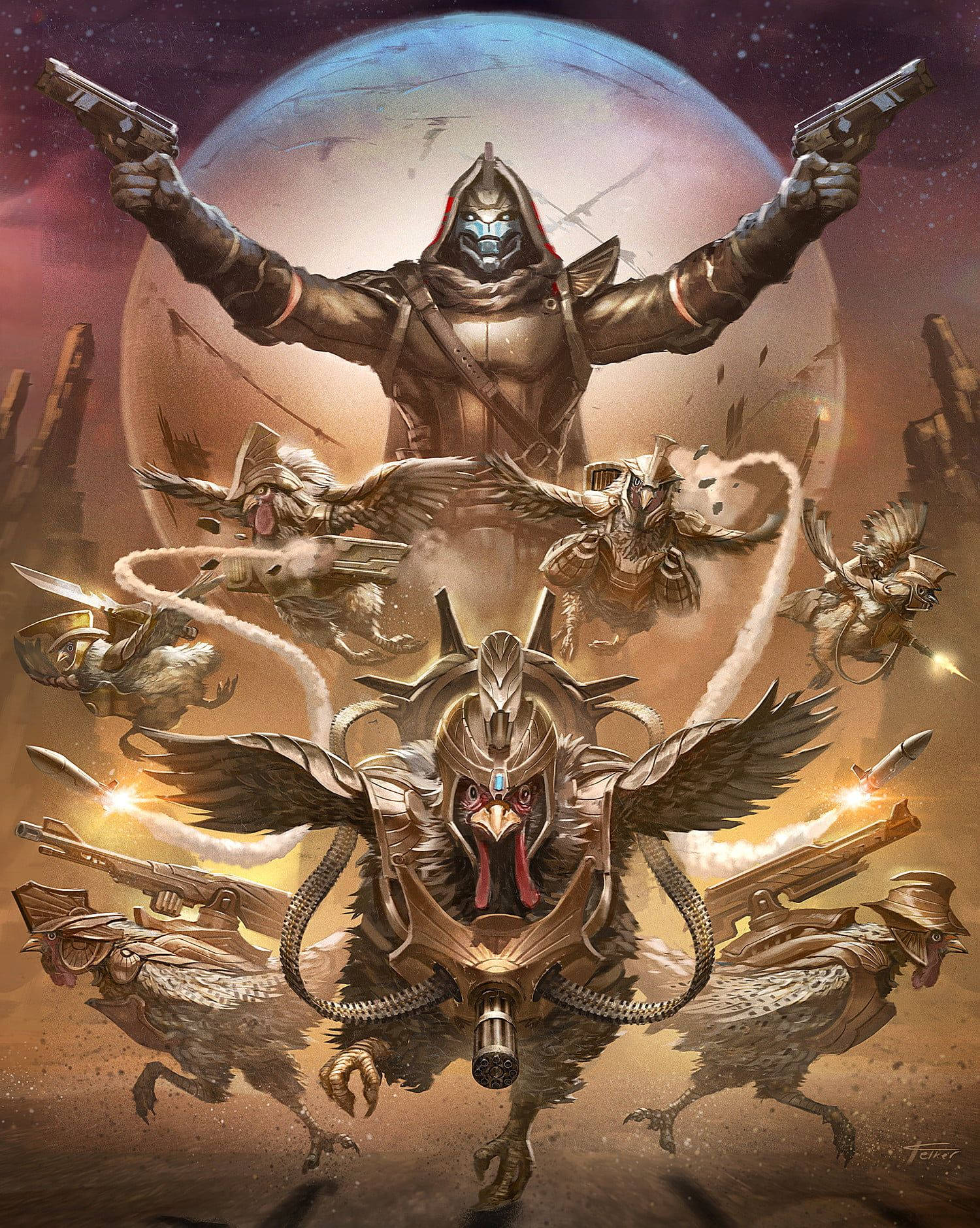 Destiny iPhone Cayde Poster Wallpaper
