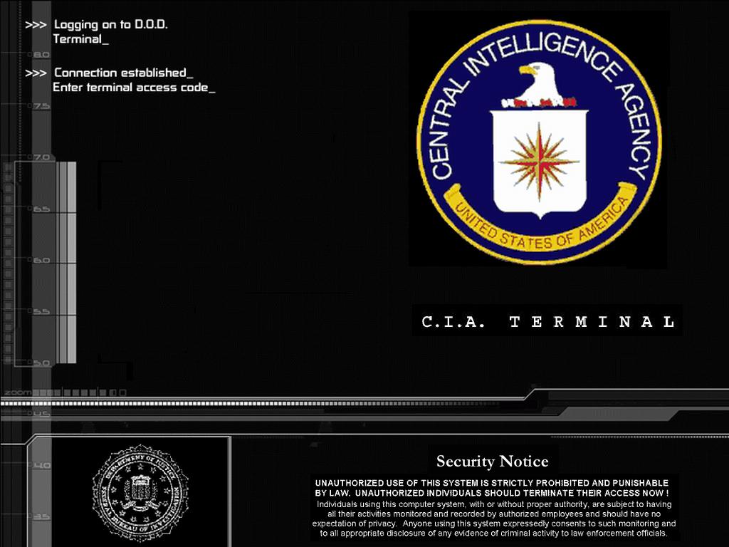 Central Intelligence Agency Wallpaper Cia Terminal Login By Doofy139