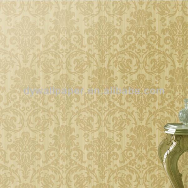 Non Toxic Gold Foil Pvc Wall Paper With Price Below Usd Roll