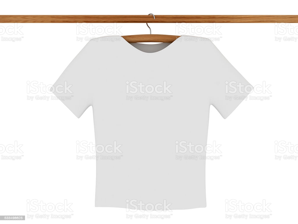 White Tshirt On Coat Hanger Stock Photo Image Now Istock