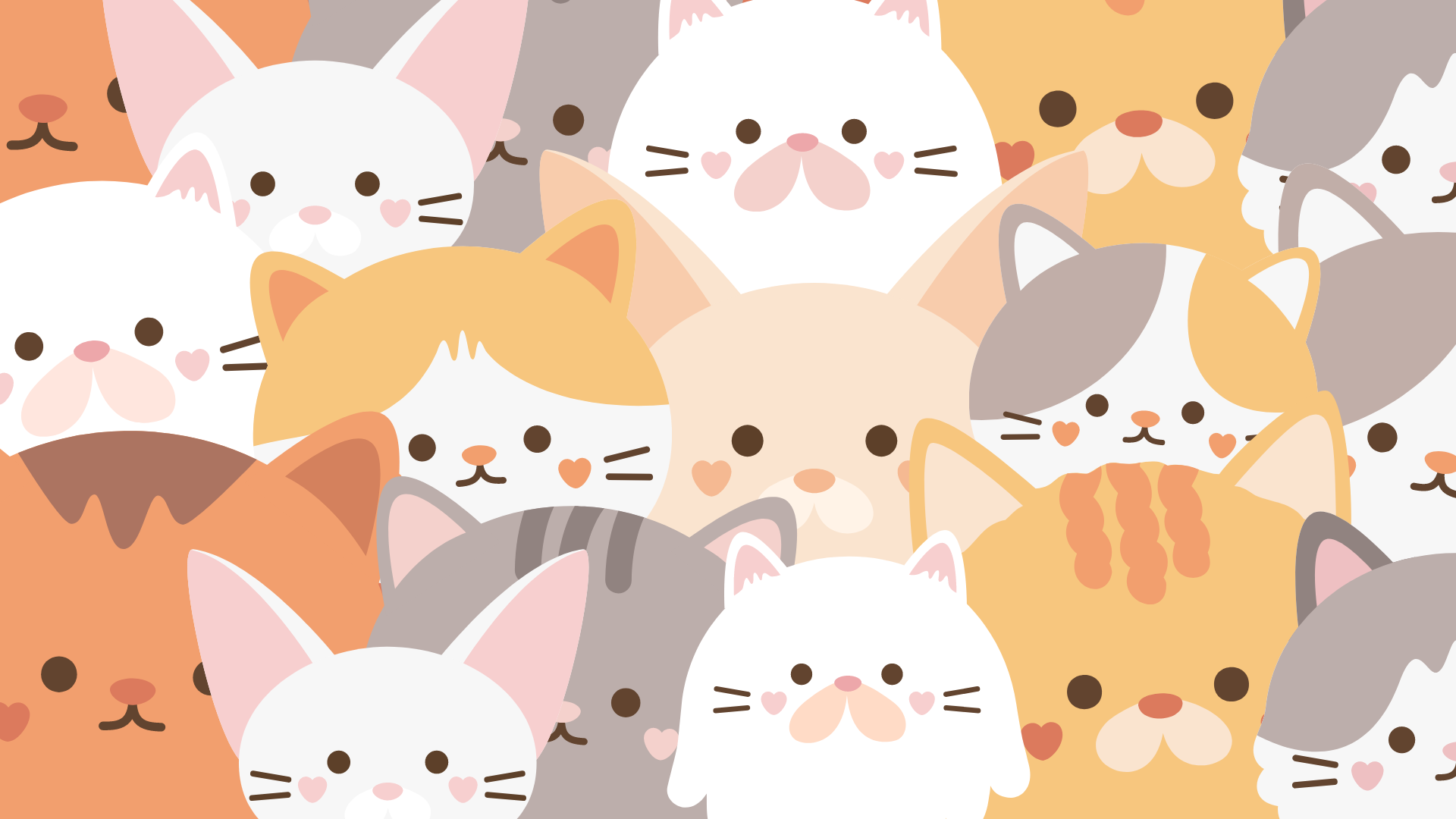 Cat Illustration Wallpaper