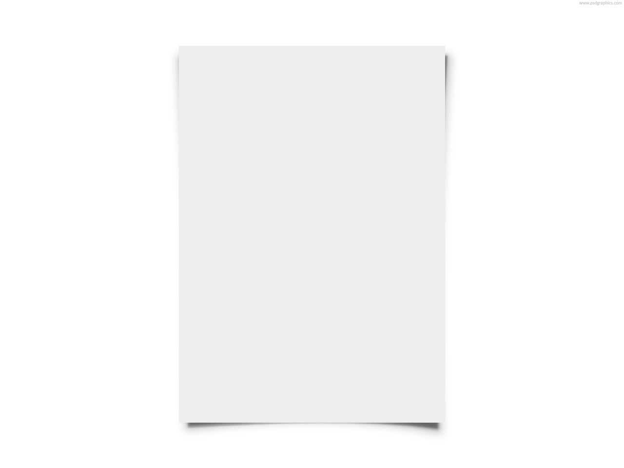 Blank White Paper Psdgraphics