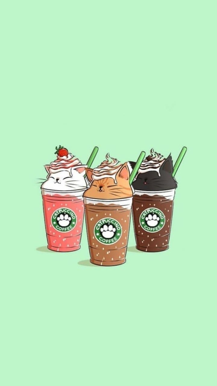 Starbucks Cute Cartoon Wallpaper On