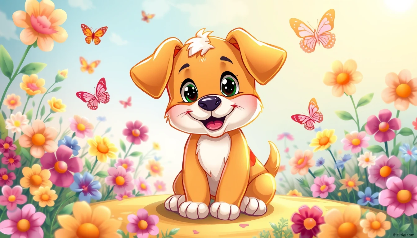 Cartoon Puppy Wallpaper